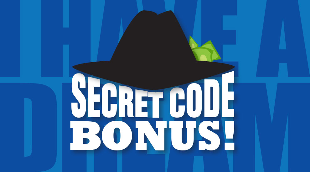 Secret Code Bonus