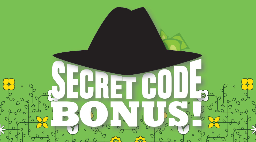 Secret Code Bonus