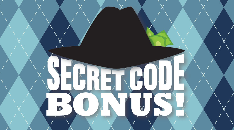 Secret Code Bonus